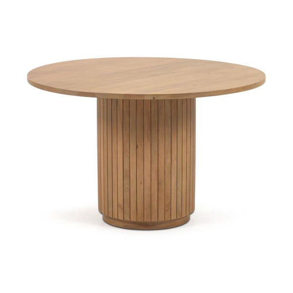 Kulatý jídelní stůl z mangového dřeva v přírodní barvě ø 120 cm Licia – Kave Home