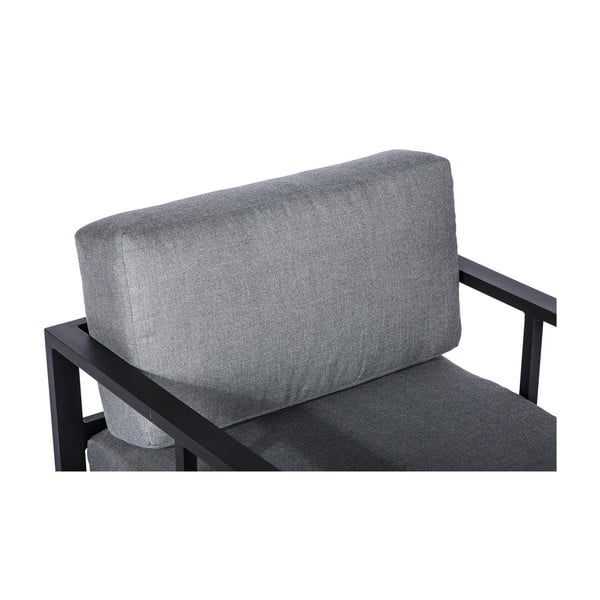 Set grafitově šedých zahradních křesel Bellisima a černého stolku Loris, ø 35 cm-image-4