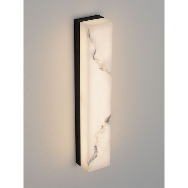 Bílé/matně černé LED nástěnné svítidlo v dekoru kamene Shado – Nova Luce-image-4
