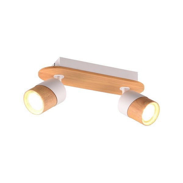 Bílo-hnědé stropní svítidlo ø 6 cm Aruni – Trio-image-3