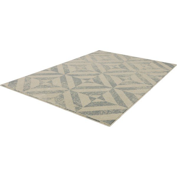 Béžový vlněný koberec 133x180 cm Tile – Agnella-image-4
