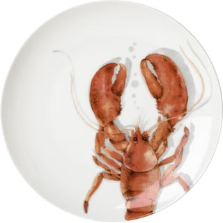 Červený porcelánový talíř ø 25,5 cm Lobster - IHR