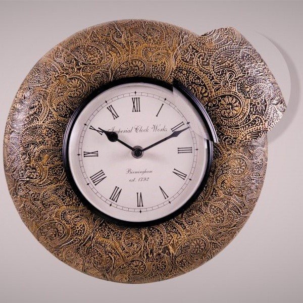 Nástěnné hodiny Jemný vzor