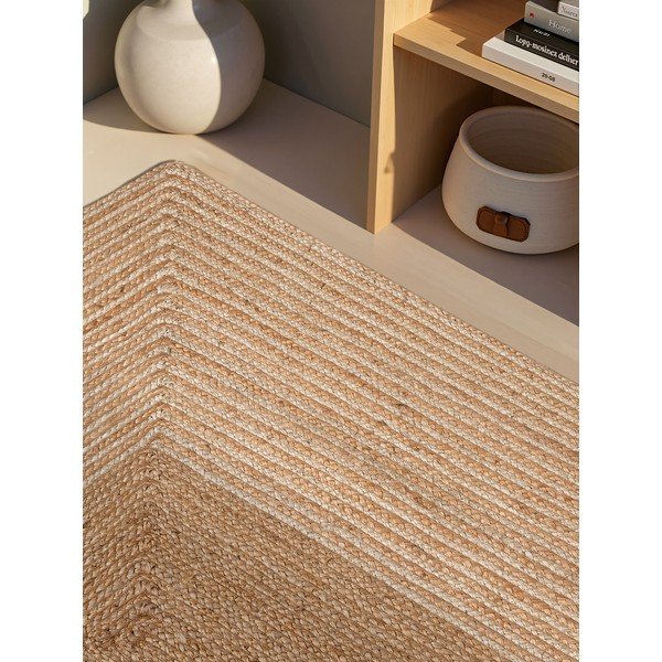 Oboustranný/ručně tkaný jutový koberec v přírodní barvě/ve světle přírodní barvě 200x300 cm Juno – Hanse Home-image-3