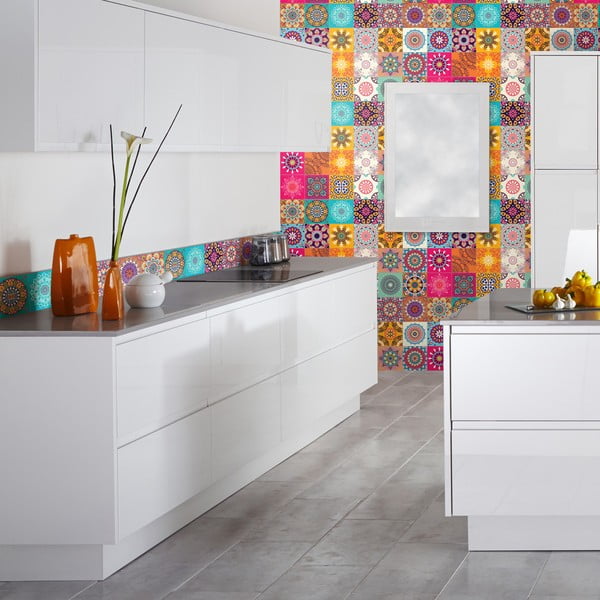 Sada 24 dekorativních samolepek na zeď Ambiance Clarissa, 10 x 10 cm-image-1