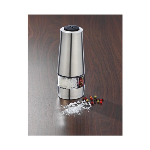 Dvojitý mlýnek na sůl a pepř ve stříbrné barvě Wenko Mill-image-1