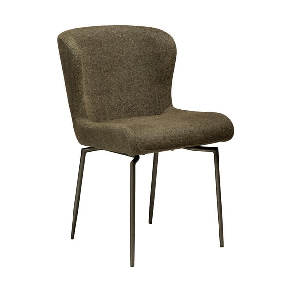 Khaki čalouněná jídelní židle Glam – DAN-FORM Denmark