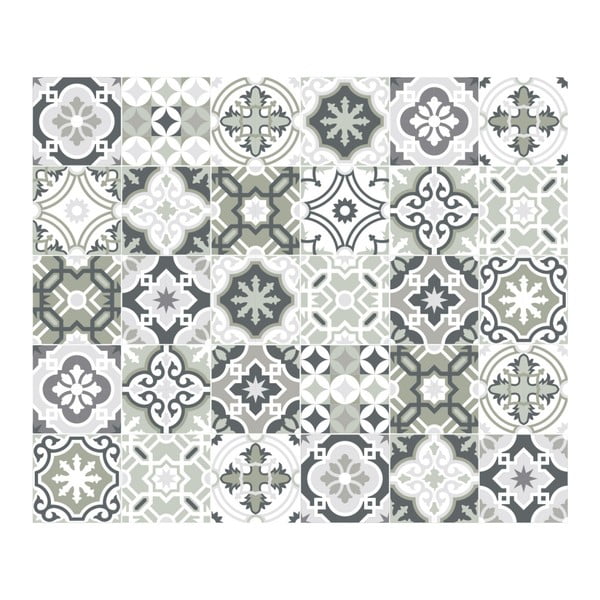 Sada 30 nástěnných samolepek Ambiance Oslo, 10 x 10 cm-image-2