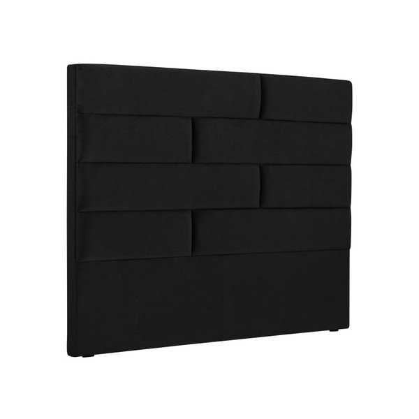Černé čelo postele Cosmopolitan Design New York, šířka 140 cm
