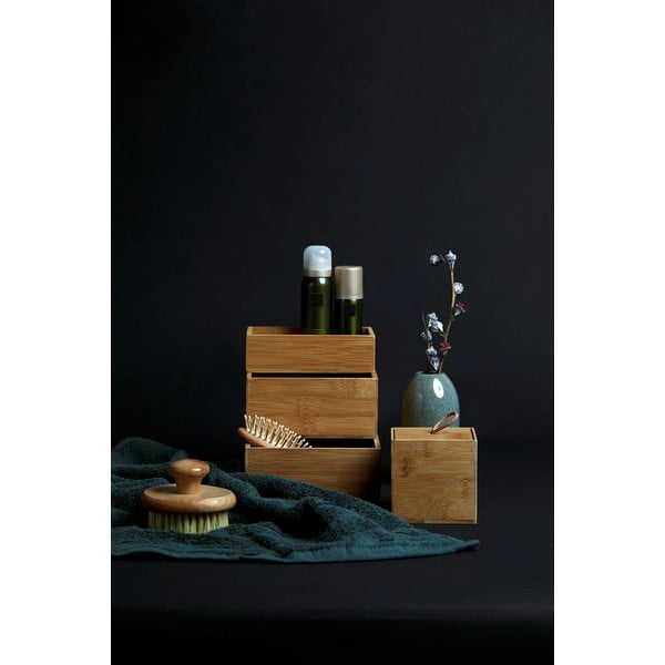 Bambusové koupelnové organizéry v přírodní barvě v sadě 3 ks Terra – Wenko-image-2