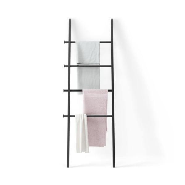 Černý dekorativní žebřík z topolového dřeva Leana – Umbra-image-4
