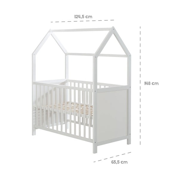 Šedá postýlka 60x120 cm – Roba-image-2