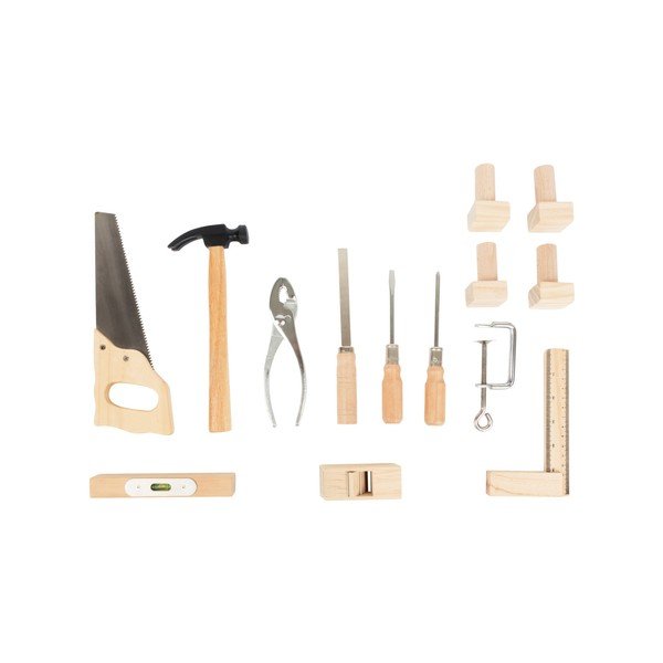 Set dětského dřevěného pracovního stolu s nářadím Legler Workbench-image-3