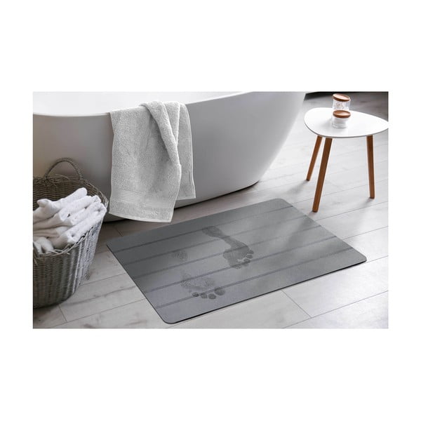 Šedá koupelnová předložka 50x70 cm Baline – douceur d'intérieur-image-1