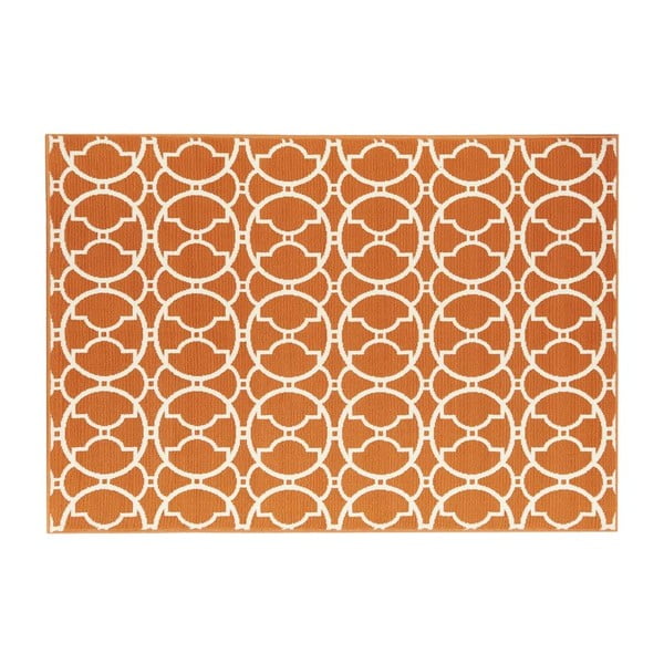 Oranžový venkovní koberec Floorita Interlaced, 133 x 190 cm-image-2