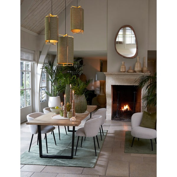 Nástěnné zrcadlo s dřevěným rámem 120x80 cm Sonora – Light & Living-image-2