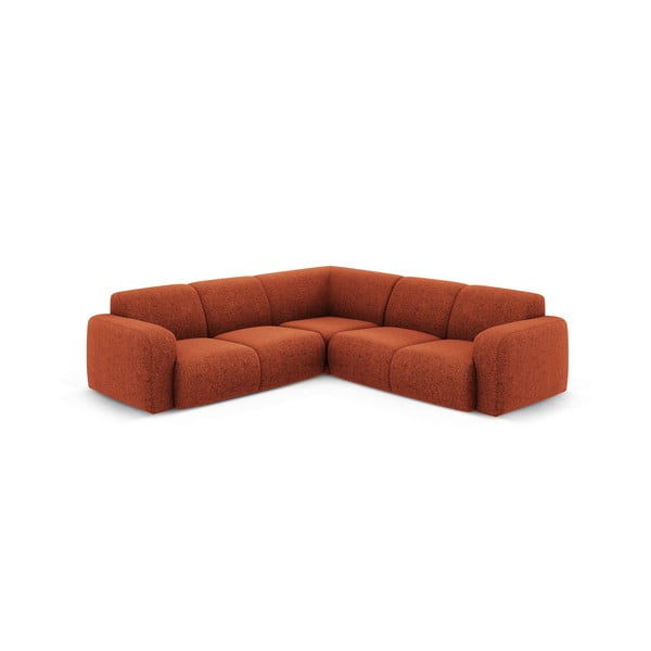 Rohová pohovka v cihlové barvě (variabilní roh/do L) Molino – Micadoni Home-image-1