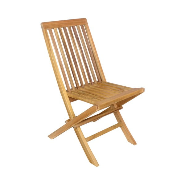 Sada 2 zahradních skládacích židlí z teakového dřeva Ezeis Sun