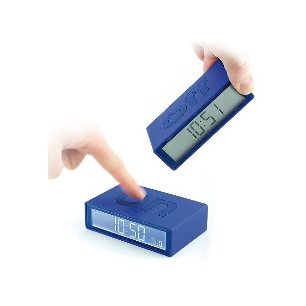 Překlápěcí budík Flip, tyrkysový-image-3