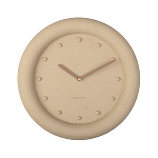 Béžové nástěnné hodiny Karlsson Petra, ø 30 cm
