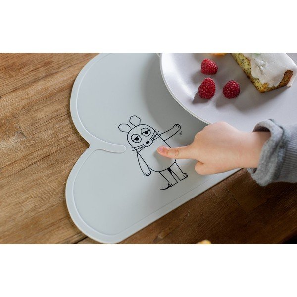 Šedé silikonové prostírání Kindsgut Mouse, 49 x 27 cm-image-3