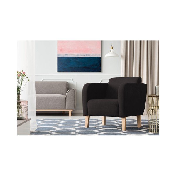 Černé křeslo Kooko Home Swing-image-1