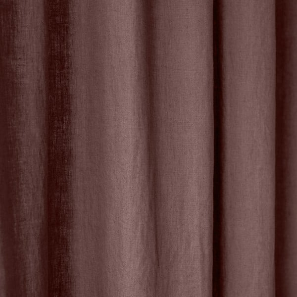 Starofialový lněný závěs s tunýlkem Linen Tales Night Time, 275 x 140 cm-image-1