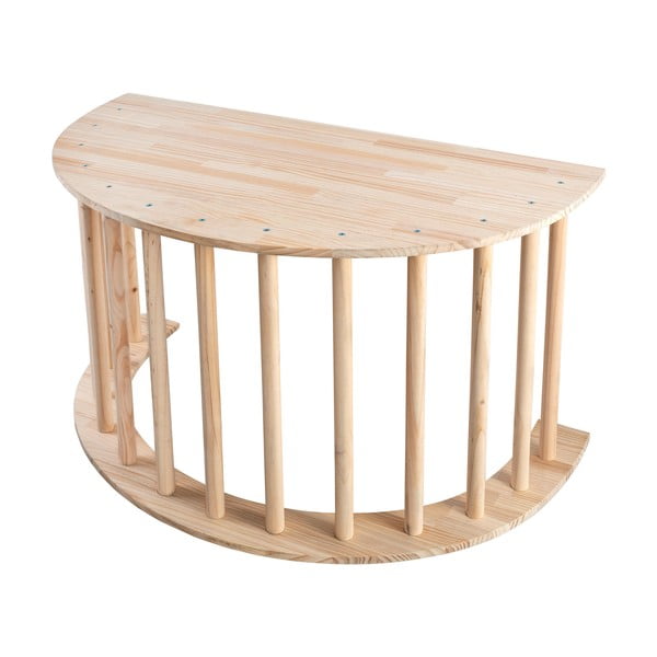 Houpačka z borovicového dřeva v přírodní barvě 60x100x60 cm Montessori – Little Nice Things-image-3