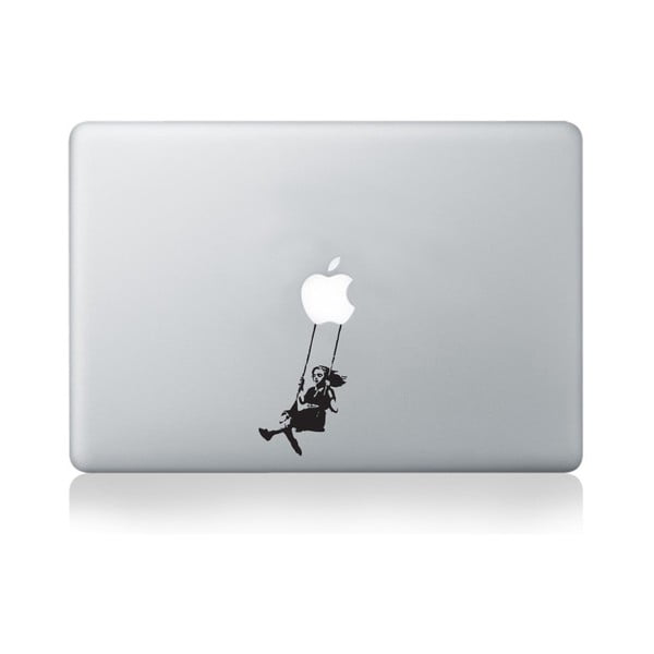 Samolepka na notebook Girl Swinging by Banksy