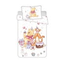 Bílé bavlněné dětské povlečení do postýlky 100x135 cm WTP "Birthday party" – Jerry Fabrics