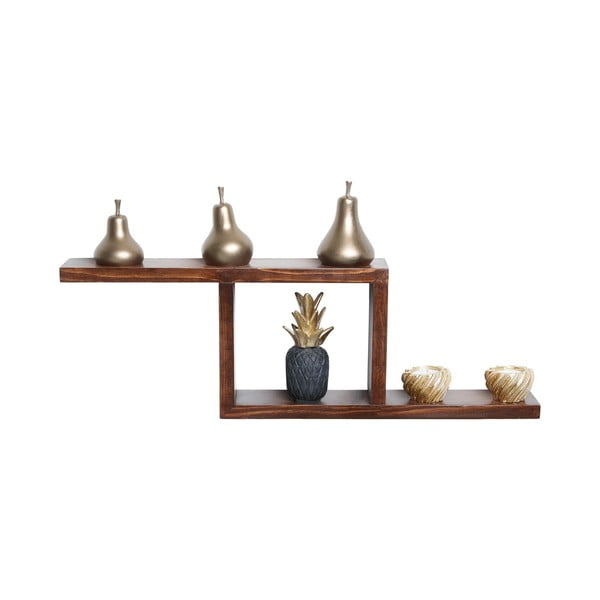 Patrová police z jedlového dřeva v přírodní barvě 17 cm Linn – Kalune Design-image-3