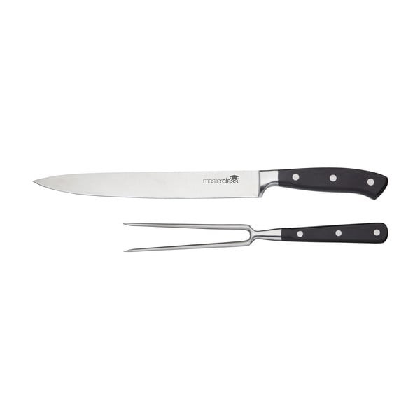 Nůž a vidlice na porcování masa Kitchen Craft Master Class