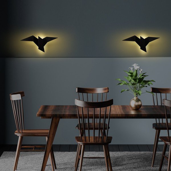 Černé LED nástěnné svítidlo Pacali – Opviq lights-image-1