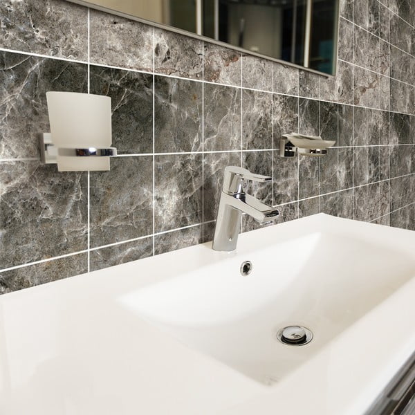 Sada samolepek na kachličky 24 ks 15x15 cm Marble Tiles Venezia – Ambiance-image-3
