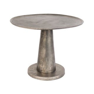 Kovový odkládací stolek ve stříbrné barvě Dutchbone Brute, ⌀ 63 cm
