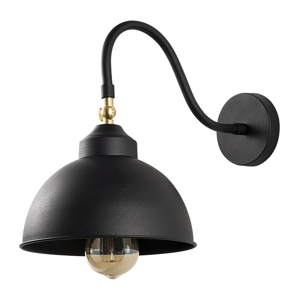Černé kovové nástěnné svítidlo Opviq lights Fotini-image-4