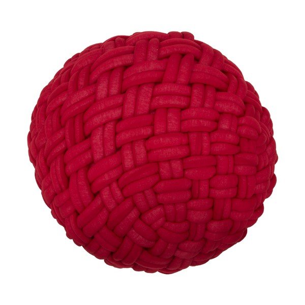 Vínově červený puf Mauro Ferretti Rope, ø 50 cm-image-4