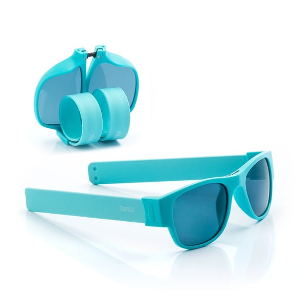 Tyrkysové sluneční srolovatelné brýle InnovaGoods Sunfold PA4