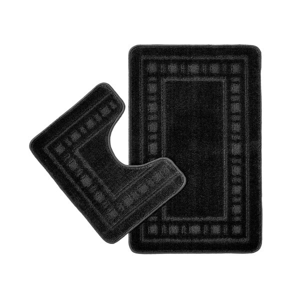 Černé WC koupelnové předložky v sadě 2 ks 50x80 cm Armoni – Catherine Lansfield