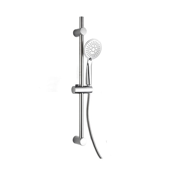 Plastový sprchový set v matně stříbrné barvě s ruční sprchou 70 cm Hydro – douceur d'intérieur