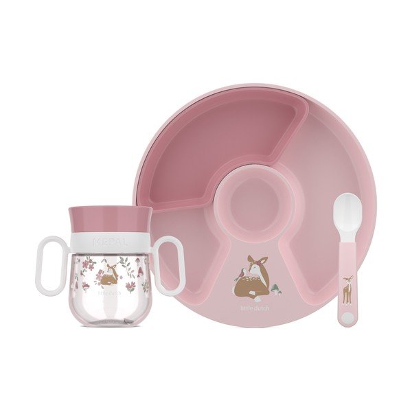 Plastová dětská jídelní sada 3 ks Fairy Garden – Mepal