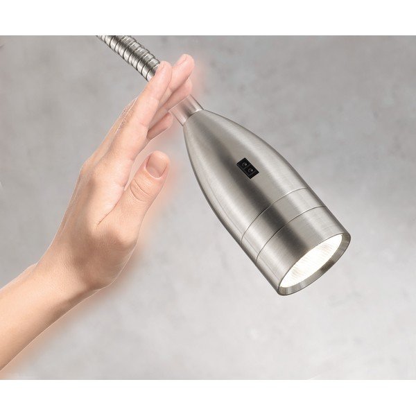 Kovové LED stmívatelné bodové svítidlo ve stříbrné barvě Sten – Fischer & Honsel-image-3