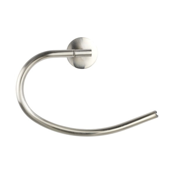 Nástěnný držák na ručníky z matného nerezového kovu Wenko Cuba-image-2