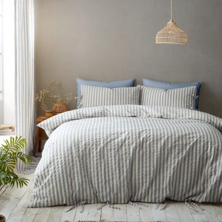 Modré povlečení na dvoulůžko 200x200 cm Zanzibar Stripe – Pineapple Elephant