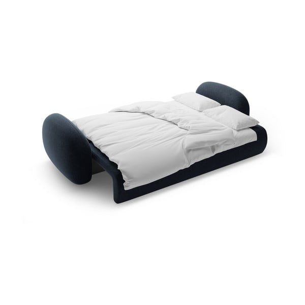 Tmavě modrá žinylková rozkládací/s úložným prostorem pohovka 262 cm Tonale – Cosmopolitan Design-image-4