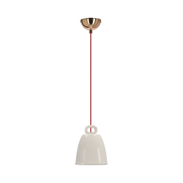 Bílé závěsné svítidlo s keramickým stínidlem Sewilla – Candellux Lighting