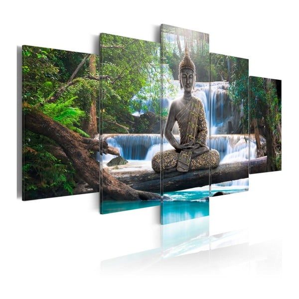 Vícedílný obraz na plátně Artgeist Buddha, 100 x 200 cm