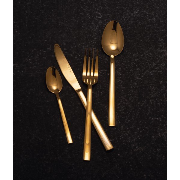 Nerezový příbor v sadě 16 ks ve zlaté barvě Mikasa Diseno - Kitchen Craft-image-2