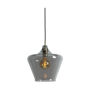 Šedé stropní svítidlo se skleněným stínidlem ø 30 cm Solly – Light & Living