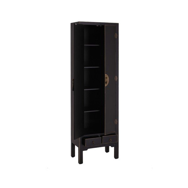 Černá šatní skříň 55x185 cm Oriente – Ixia-image-2